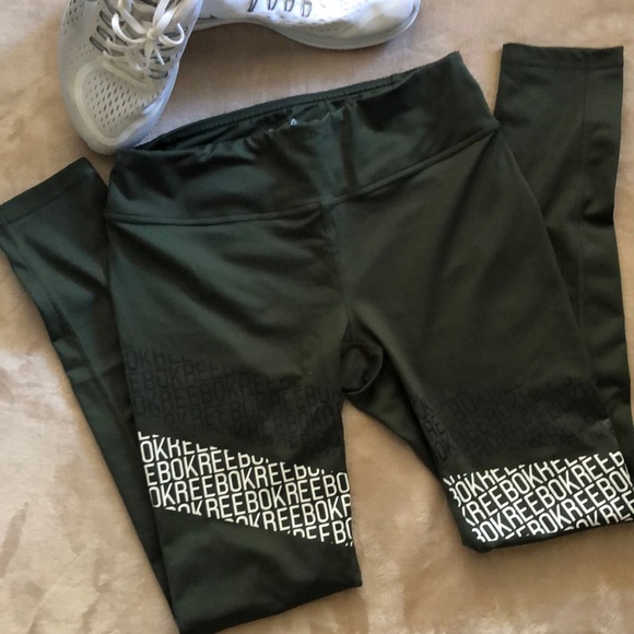 Pants - Reebok Olive Forest Green Full Length Legging M